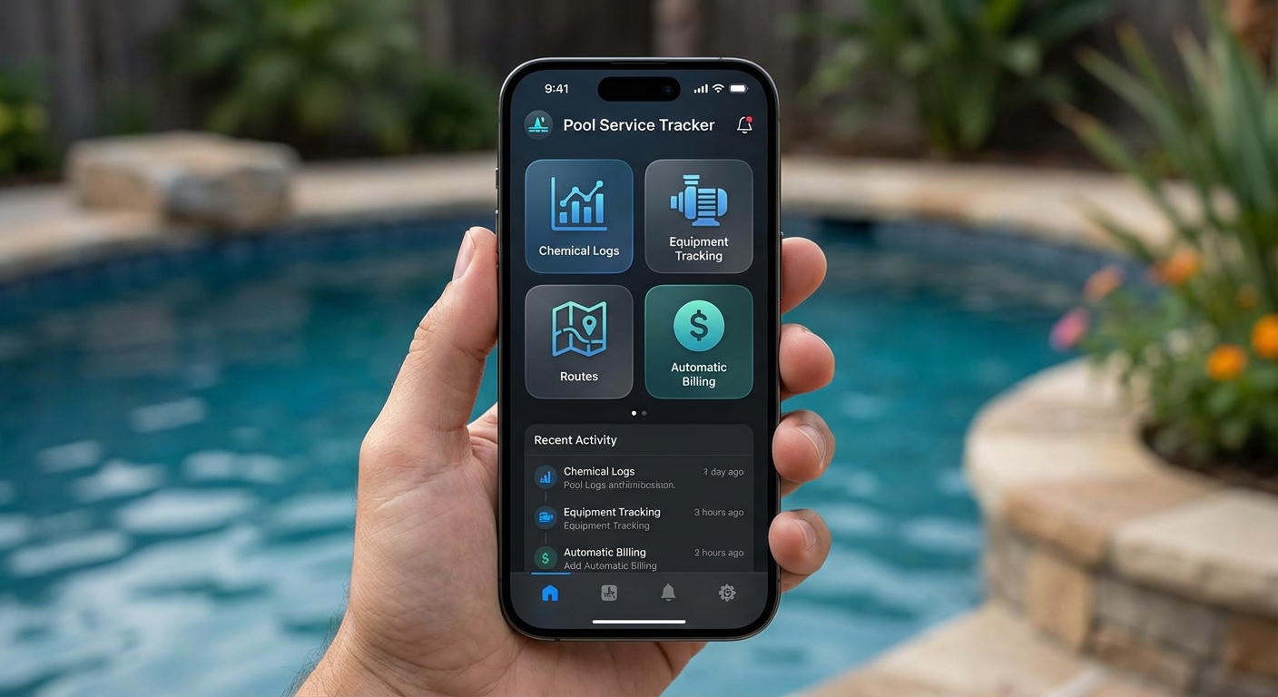 Pool Service Tracker app preview